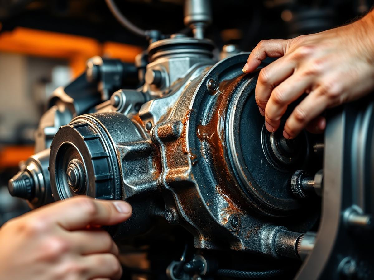 Transmission rebuild in progress